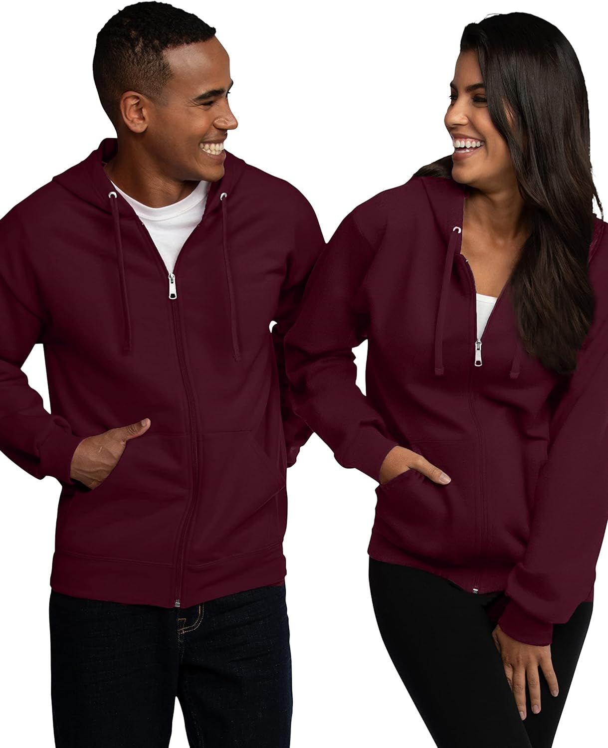 Eversoft Fleece Full Zip Hoodie for Ultimate Comfort - Unisex Adult Sweatshirt